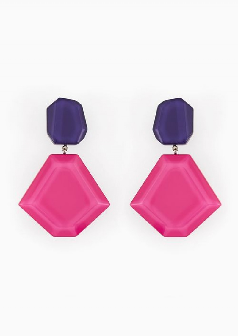 Fuchsia Emporio Armani Earrings | EA-SN57490