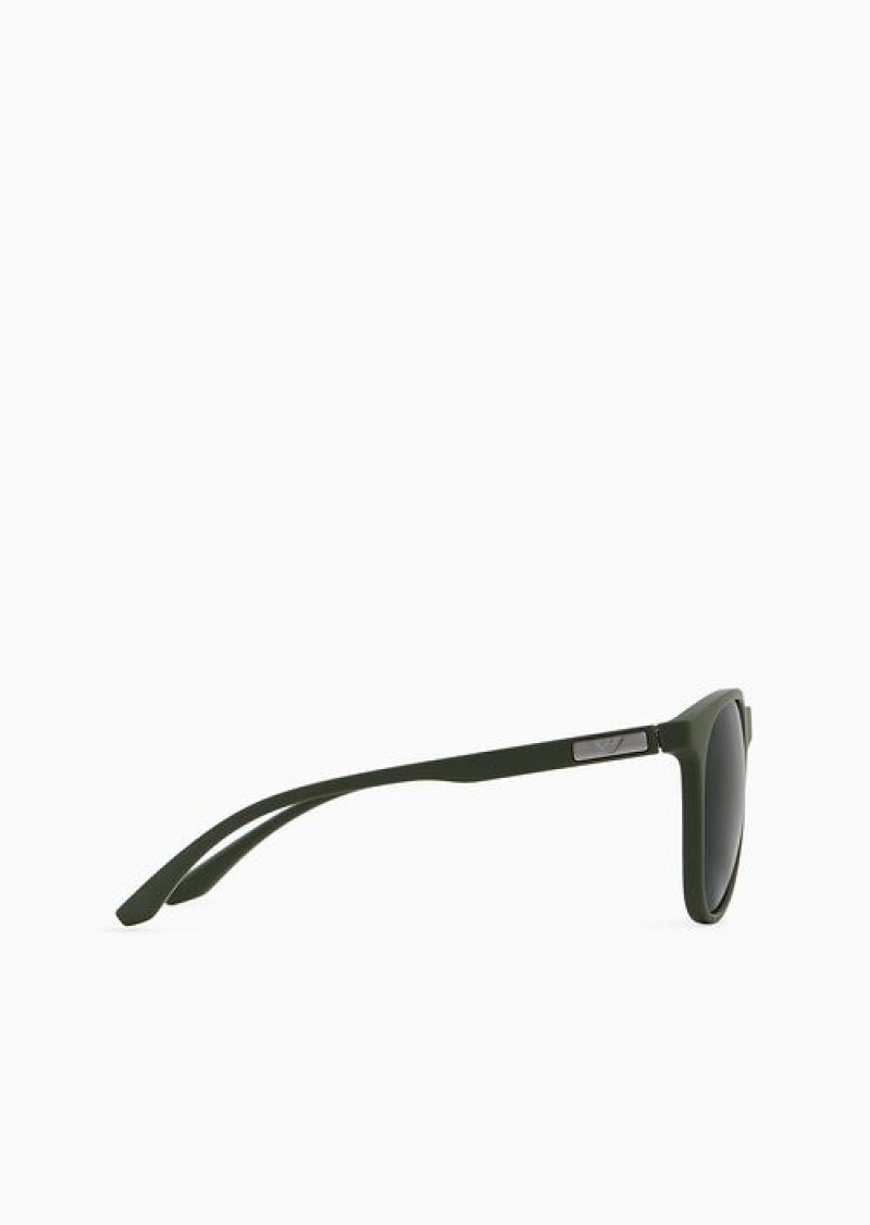 Green Emporio Armani Women’s Panto Sunglasses | EA-SN59492