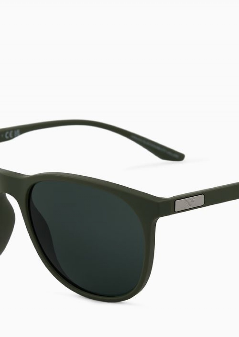 Green Emporio Armani Women’s Panto Sunglasses | EA-SN59492