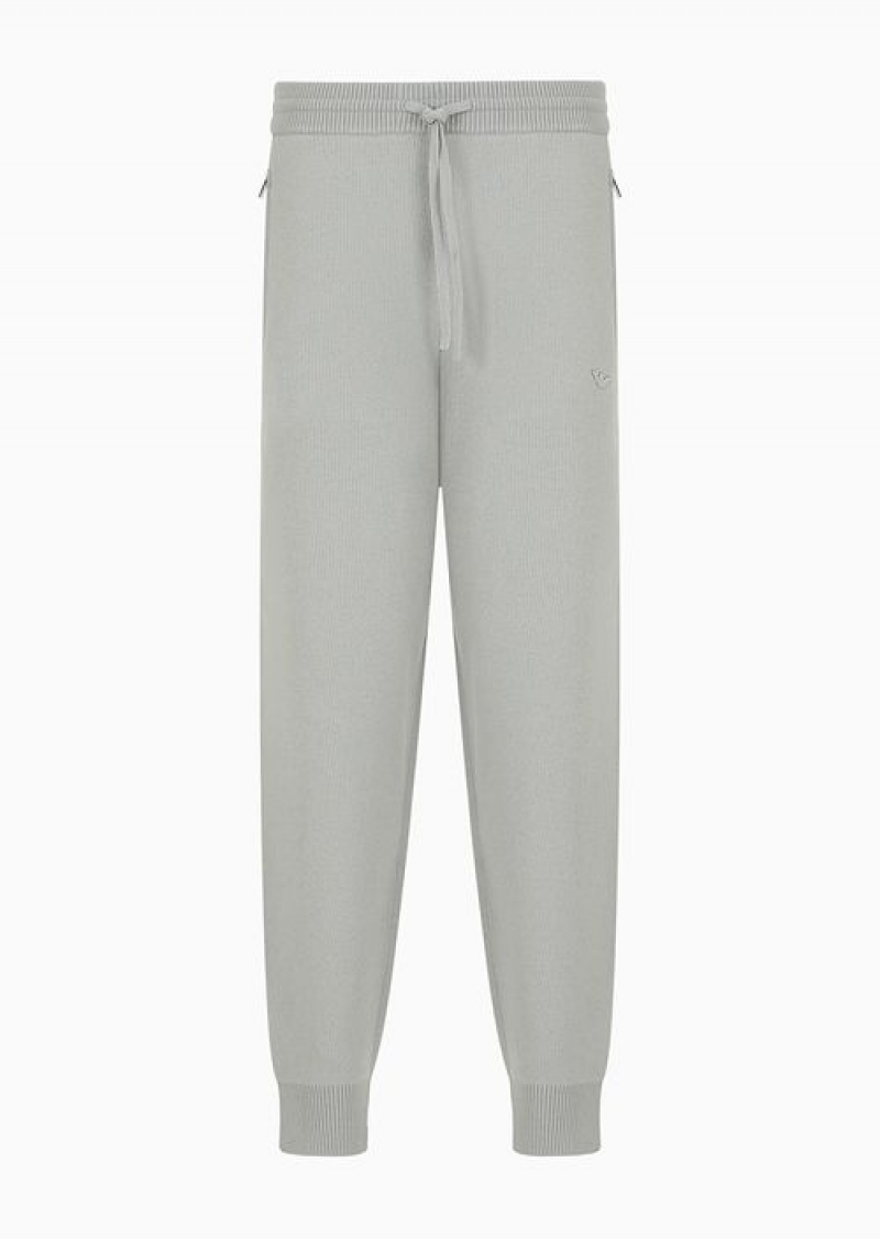 Grey Emporio Armani Casual Pants | EA-SN58397