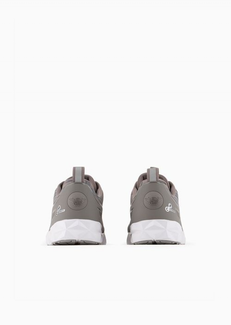 Grey Logo Emporio Armani Ultimate C2 Kombat Sneakers | EA7-SN59770