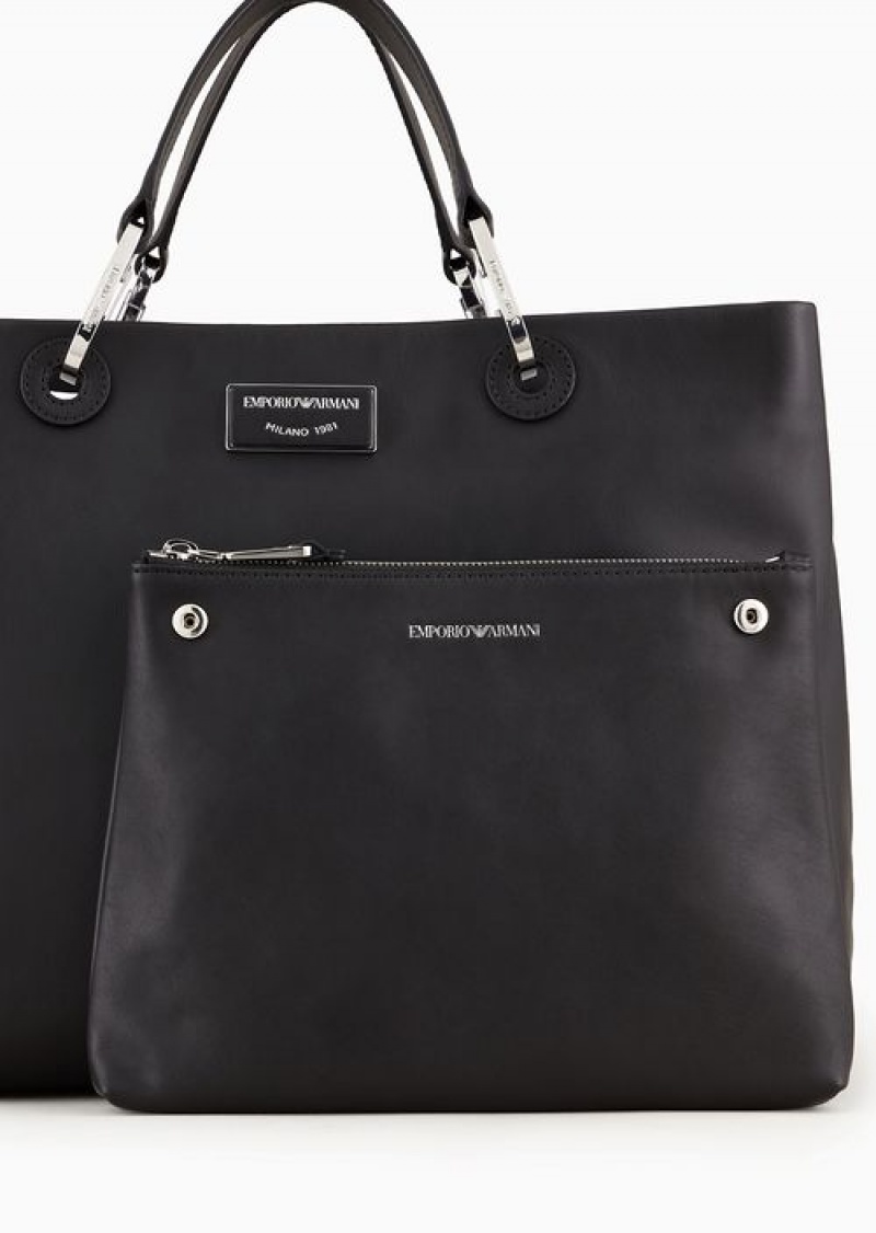 Ice Emporio Armani Asv Medium Ecological Leather Myea Shopper Bag | EA-SN57337