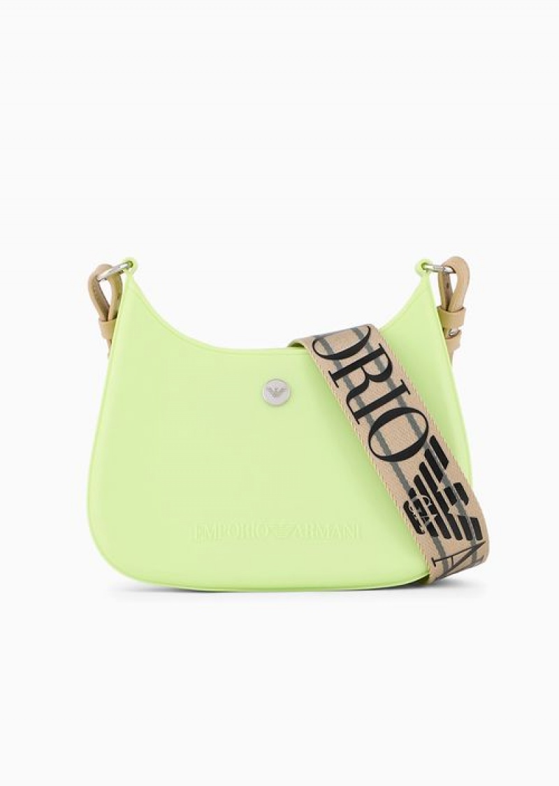 Light Green Emporio Armani Recycled Pvc Gummy Bag Shoulder Bag | EA-SN57260