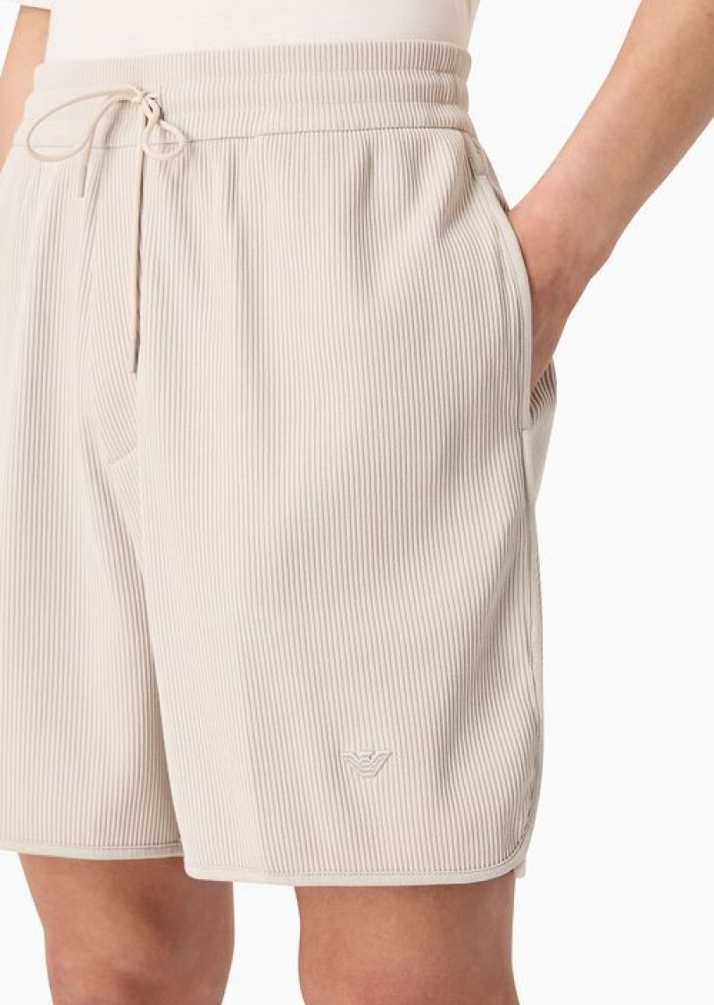 Light Grey Emporio Armani Bermuda Shorts | EA-SN58402