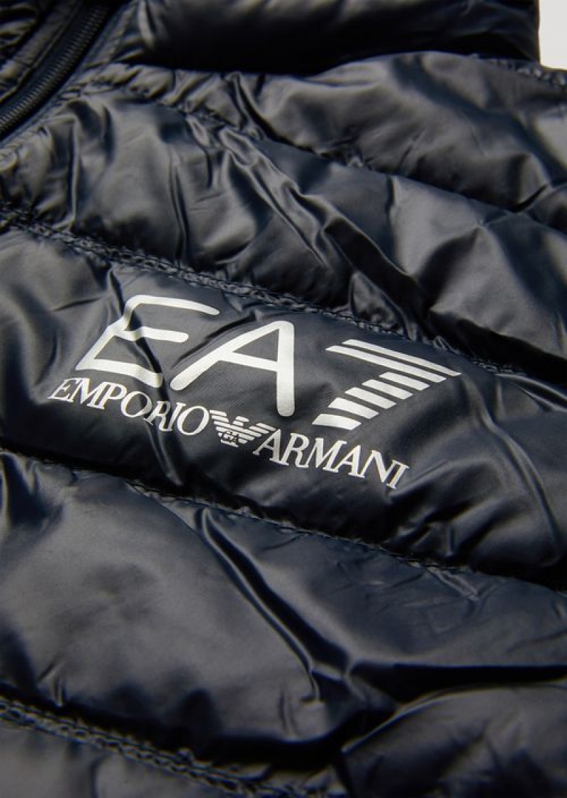 Midnight Blue Emporio Armani Packable Core Identity Gilet | EA7-SN59811