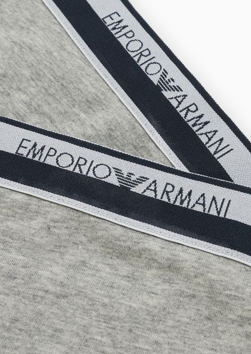 Mélange Grey Emporio Armani Thongs | EA-SN56637