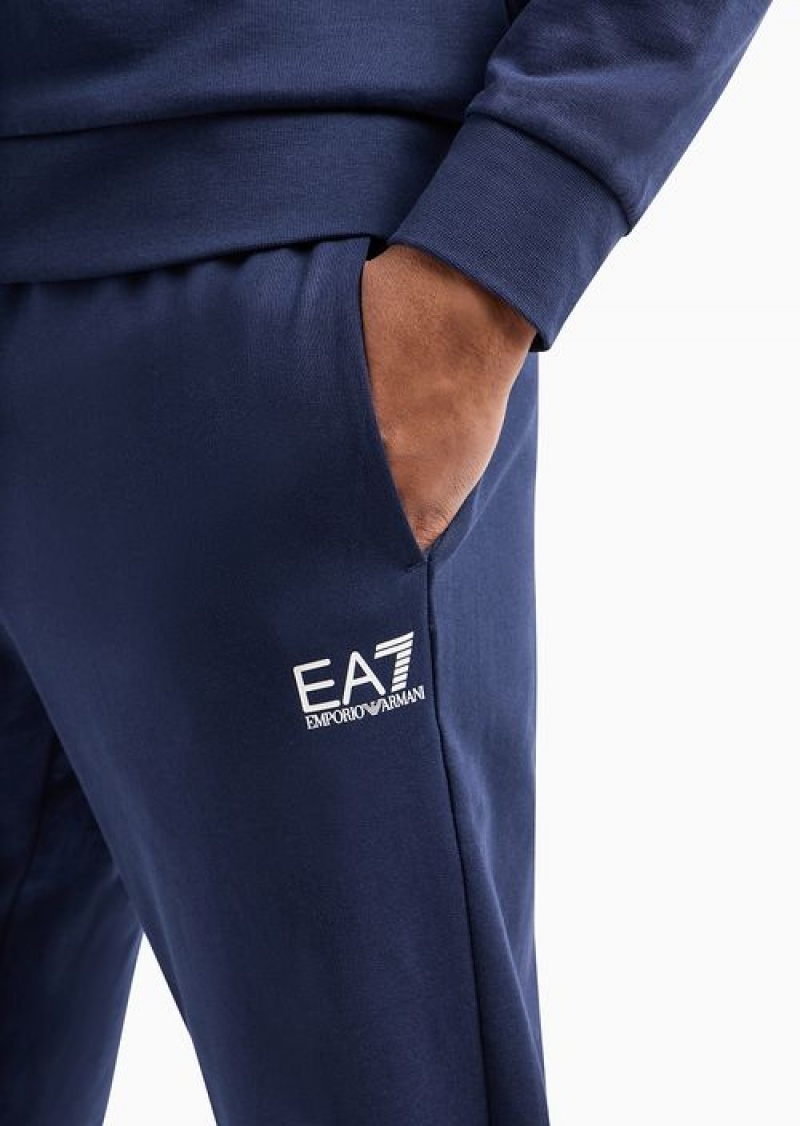 Navy Blue Emporio Armani Cotton Visibility Tracksuit | EA7-SN59914