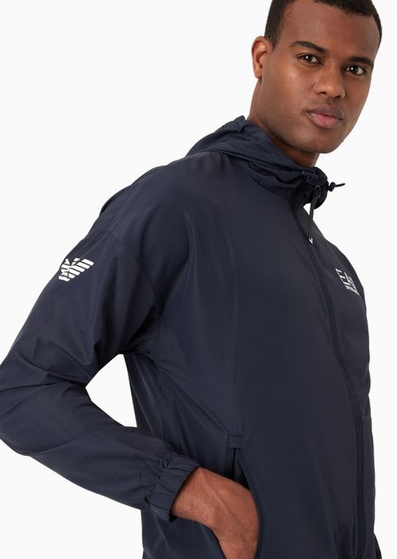 Navy Blue Emporio Armani Tennis Pro Tracksuit In Ventus7 Technical Fabric | EA7-SN59900