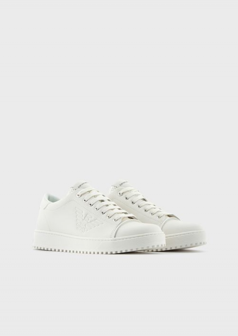 Panna Emporio Armani Soft, Action-leather Sneakers | EA-SN58972