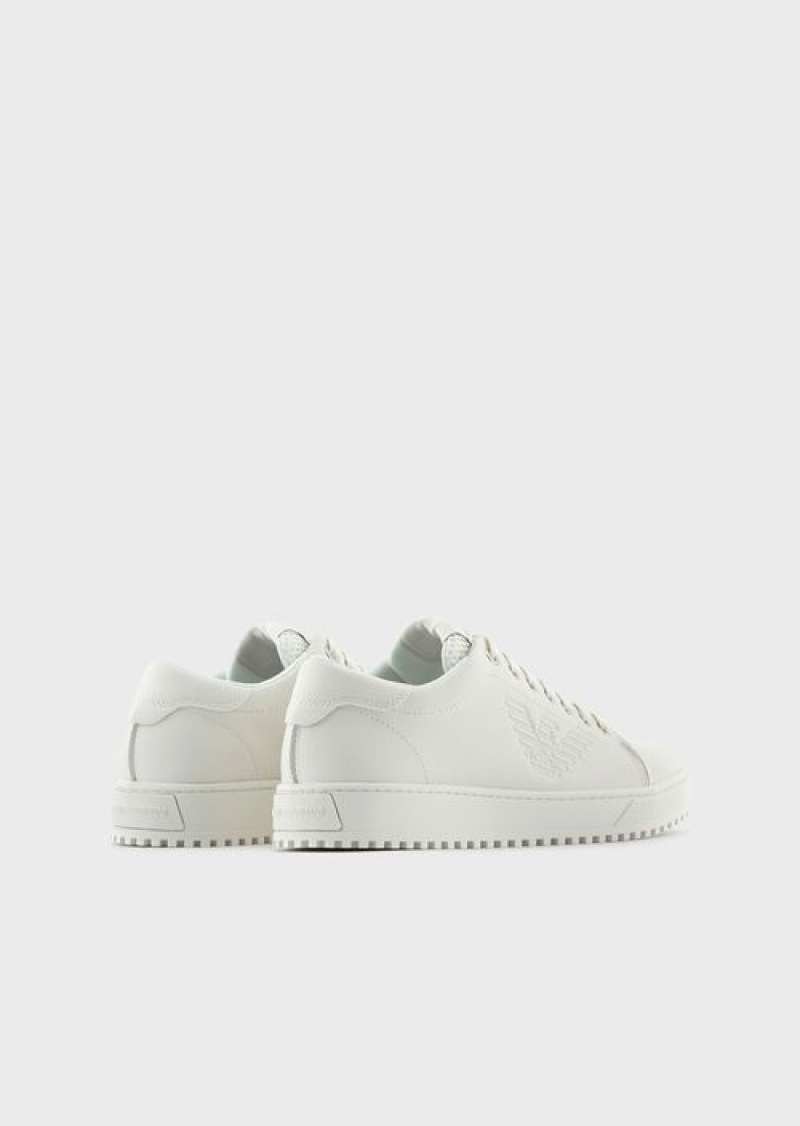 Panna Emporio Armani Soft, Action-leather Sneakers | EA-SN58972