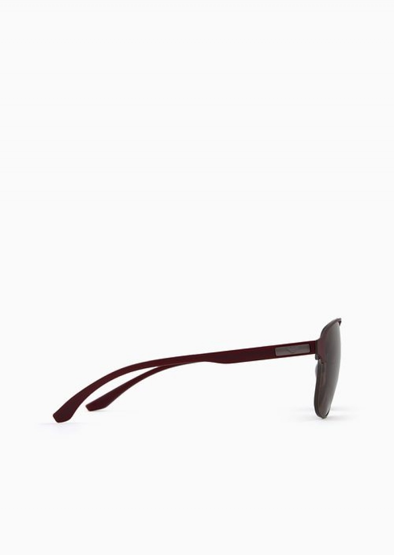 Pattern Emporio Armani Men’s Aviator Sunglasses | EA-SN59418