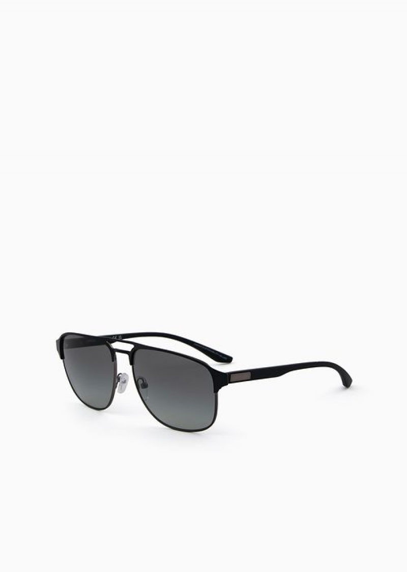 Pattern Emporio Armani Men’s Aviator Sunglasses | EA-SN59419