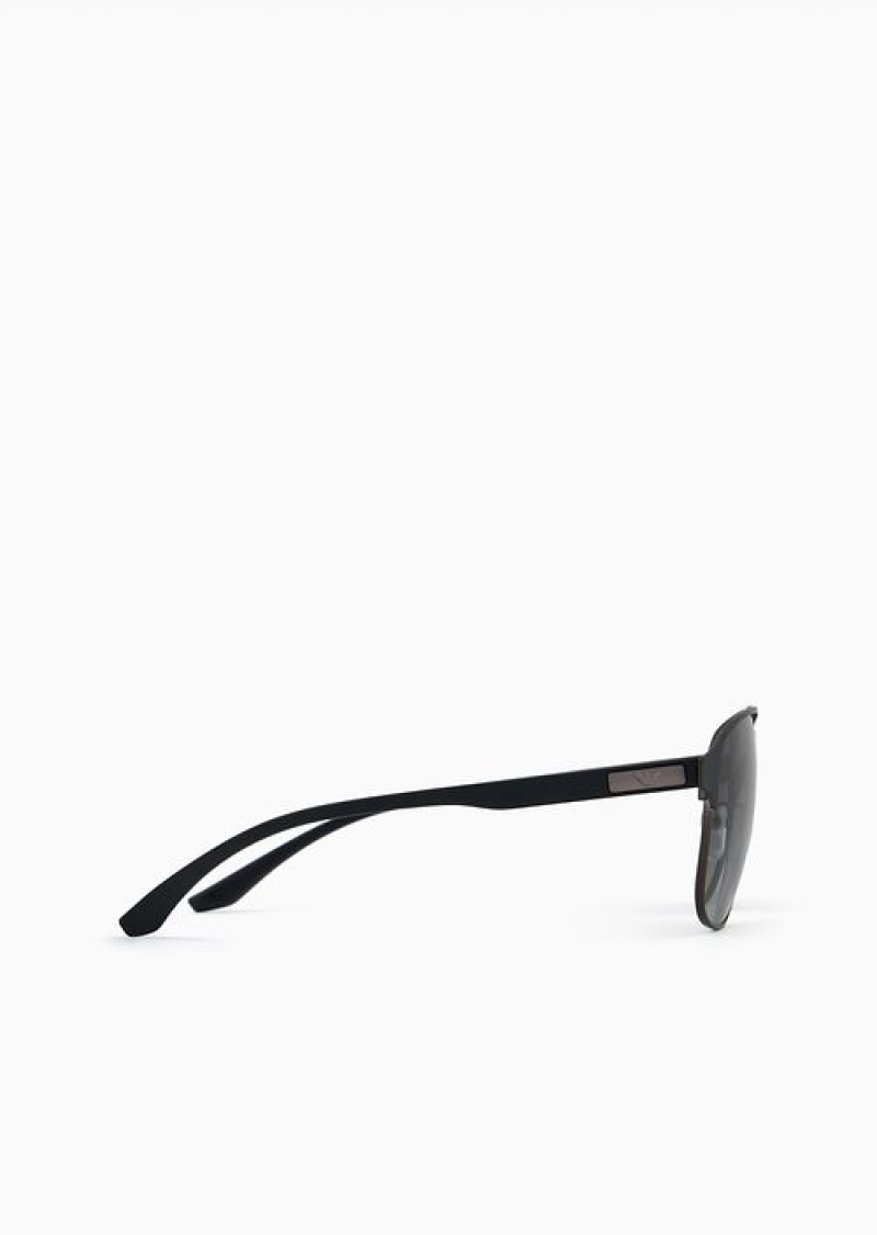 Pattern Emporio Armani Men’s Aviator Sunglasses | EA-SN59419