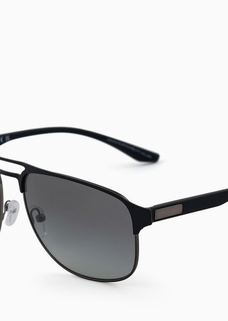 Pattern Emporio Armani Men’s Aviator Sunglasses | EA-SN59419