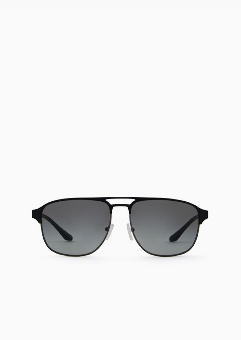 Pattern Emporio Armani Men’s Aviator Sunglasses | EA-SN59419