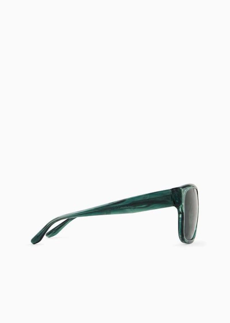 Pattern Emporio Armani Men’s Pillow Sunglasses | EA-SN59460