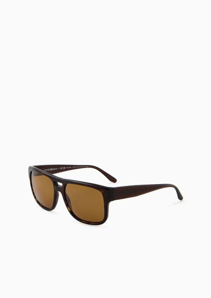 Pattern Emporio Armani Men’s Pillow Sunglasses | EA-SN59462