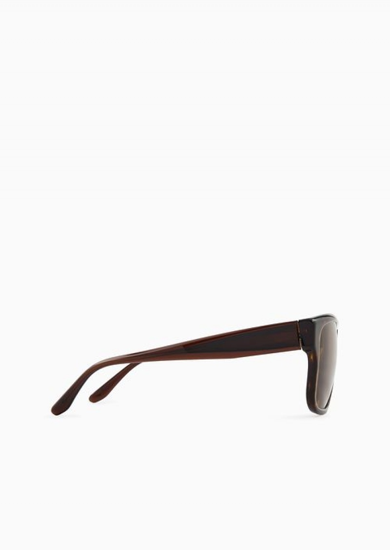 Pattern Emporio Armani Men’s Pillow Sunglasses | EA-SN59462