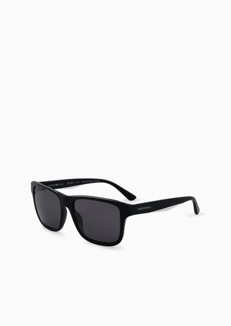 Pattern Emporio Armani Men’s Pillow Sunglasses | EA-SN59464