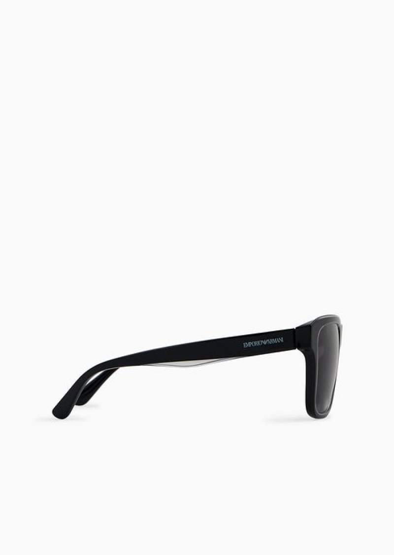 Pattern Emporio Armani Men’s Pillow Sunglasses | EA-SN59464