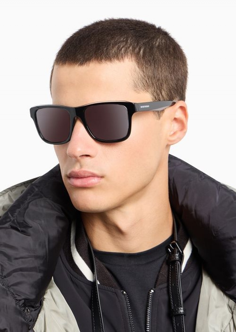 Pattern Emporio Armani Men’s Pillow Sunglasses | EA-SN59464