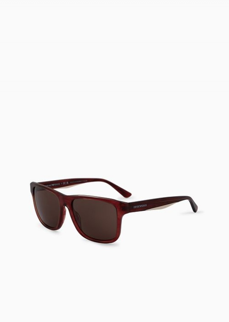 Pattern Emporio Armani Men’s Pillow Sunglasses | EA-SN59466