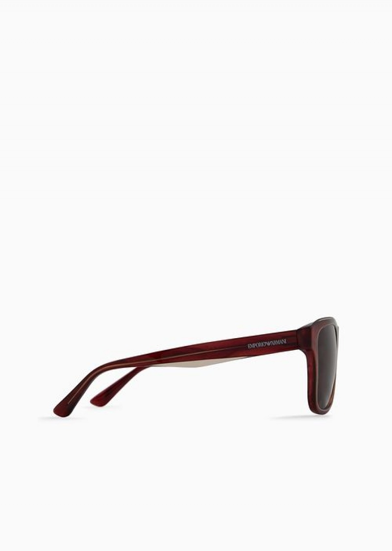 Pattern Emporio Armani Men’s Pillow Sunglasses | EA-SN59466