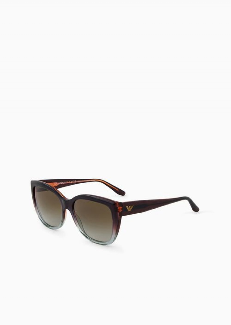 Pattern Emporio Armani Women’s Cat-eye Sunglasses | EA-SN57763