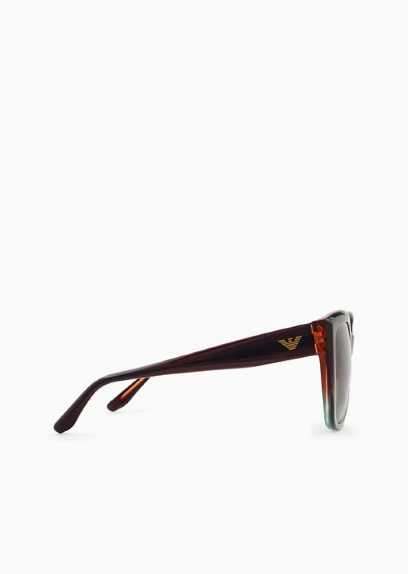 Pattern Emporio Armani Women’s Cat-eye Sunglasses | EA-SN57763