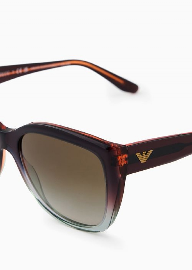 Pattern Emporio Armani Women’s Cat-eye Sunglasses | EA-SN57763