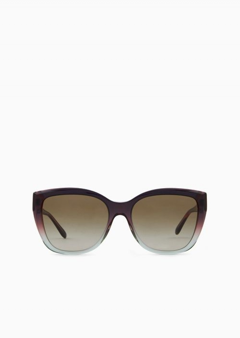 Pattern Emporio Armani Women’s Cat-eye Sunglasses | EA-SN57763