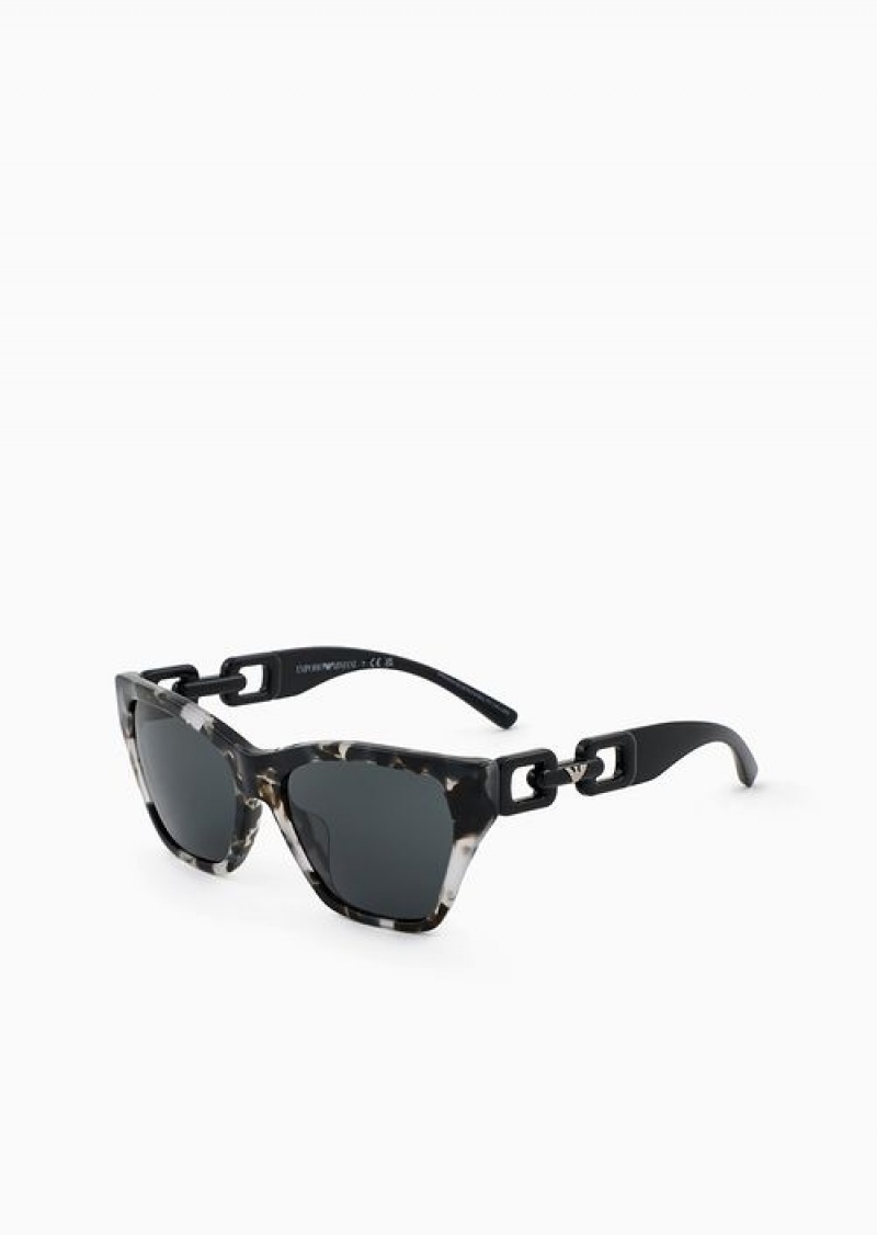 Pattern Emporio Armani Women’s Cat-eye Sunglasses | EA-SN57770