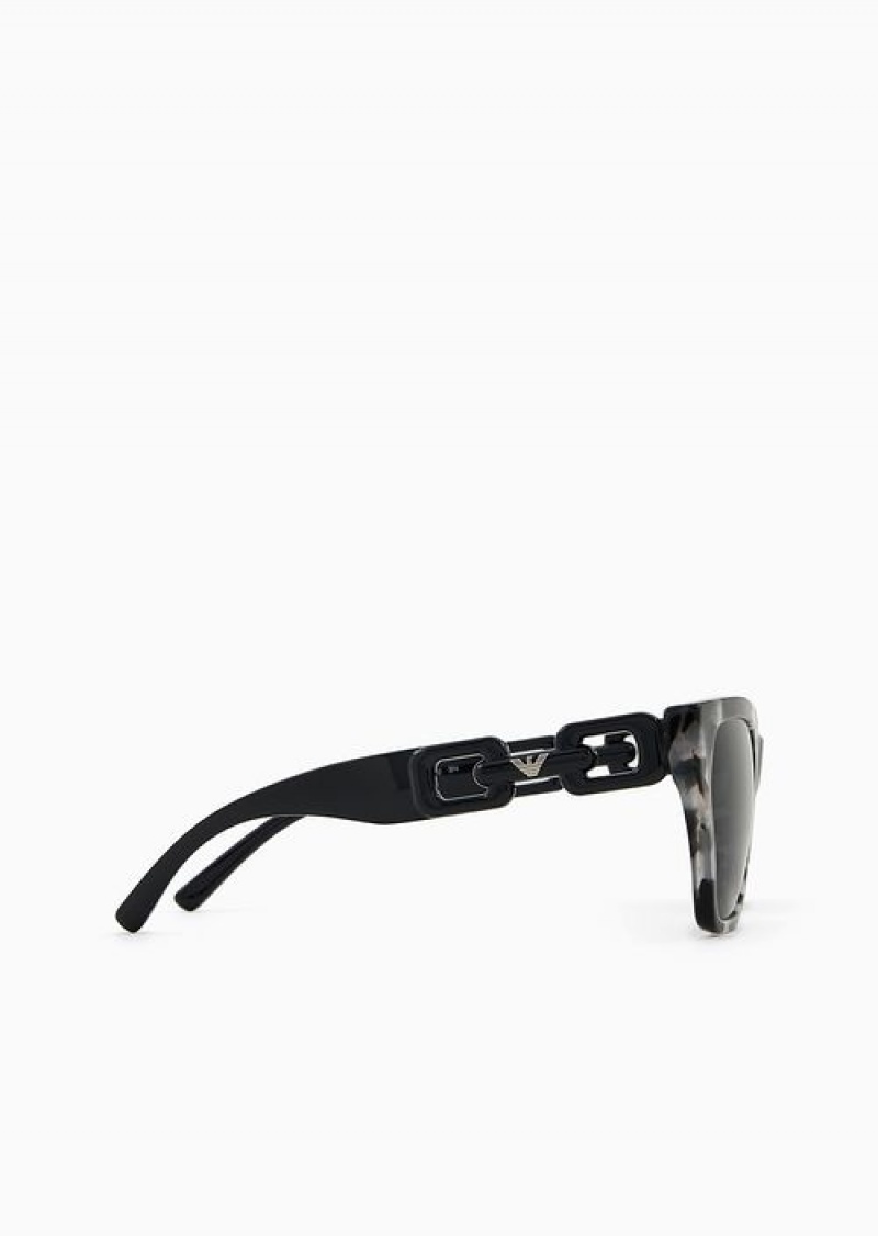 Pattern Emporio Armani Women’s Cat-eye Sunglasses | EA-SN57770