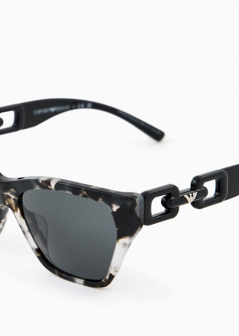 Pattern Emporio Armani Women’s Cat-eye Sunglasses | EA-SN57770