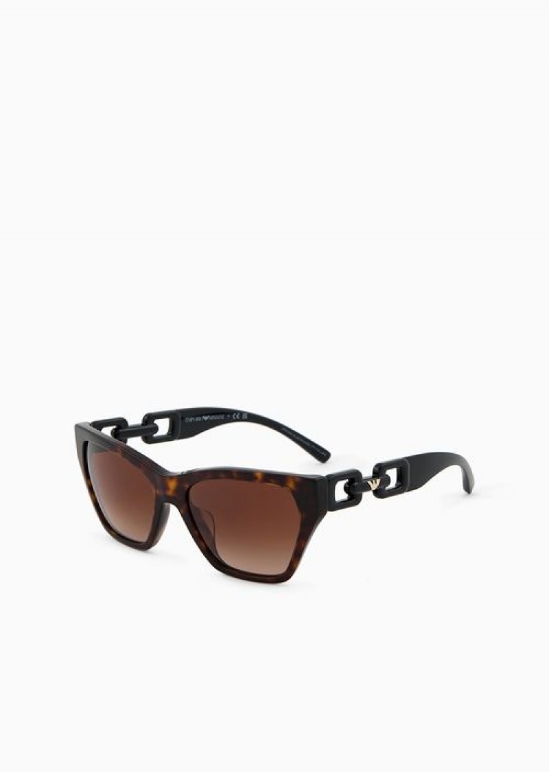 Pattern Emporio Armani Women’s Cat-eye Sunglasses | EA-SN57773