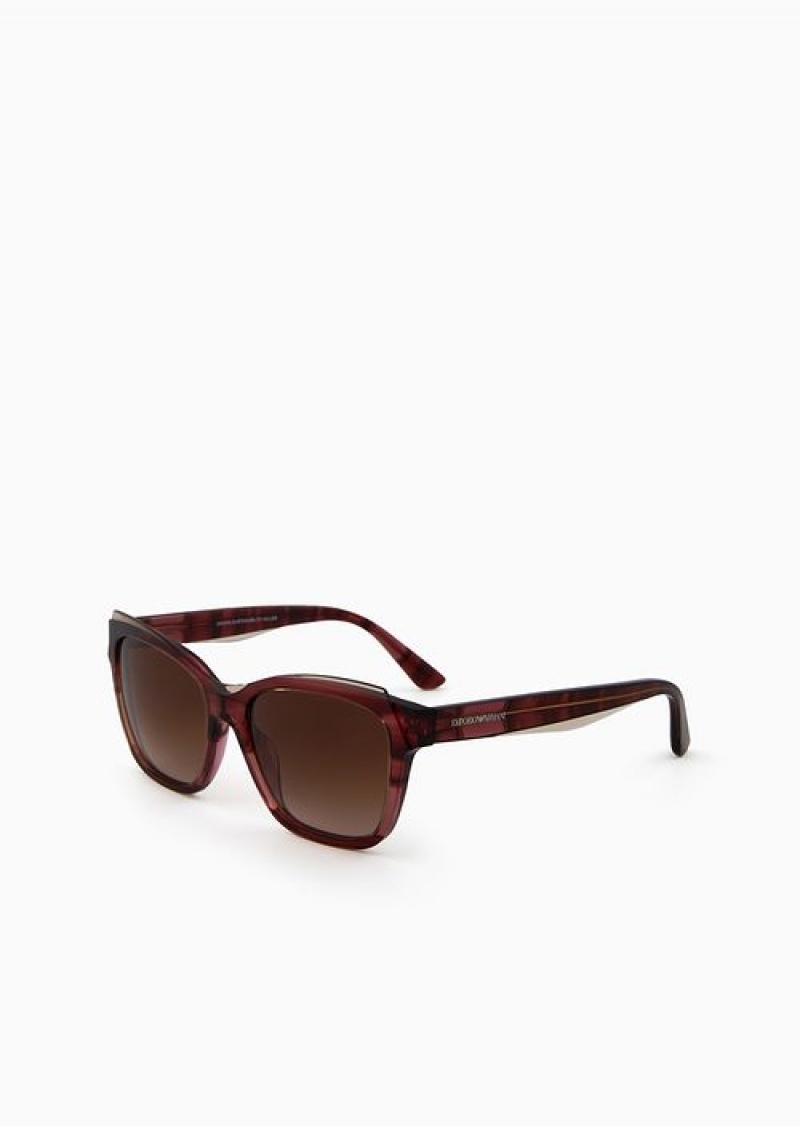 Pattern Emporio Armani Women’s Pillow Sunglasses | EA-SN57721