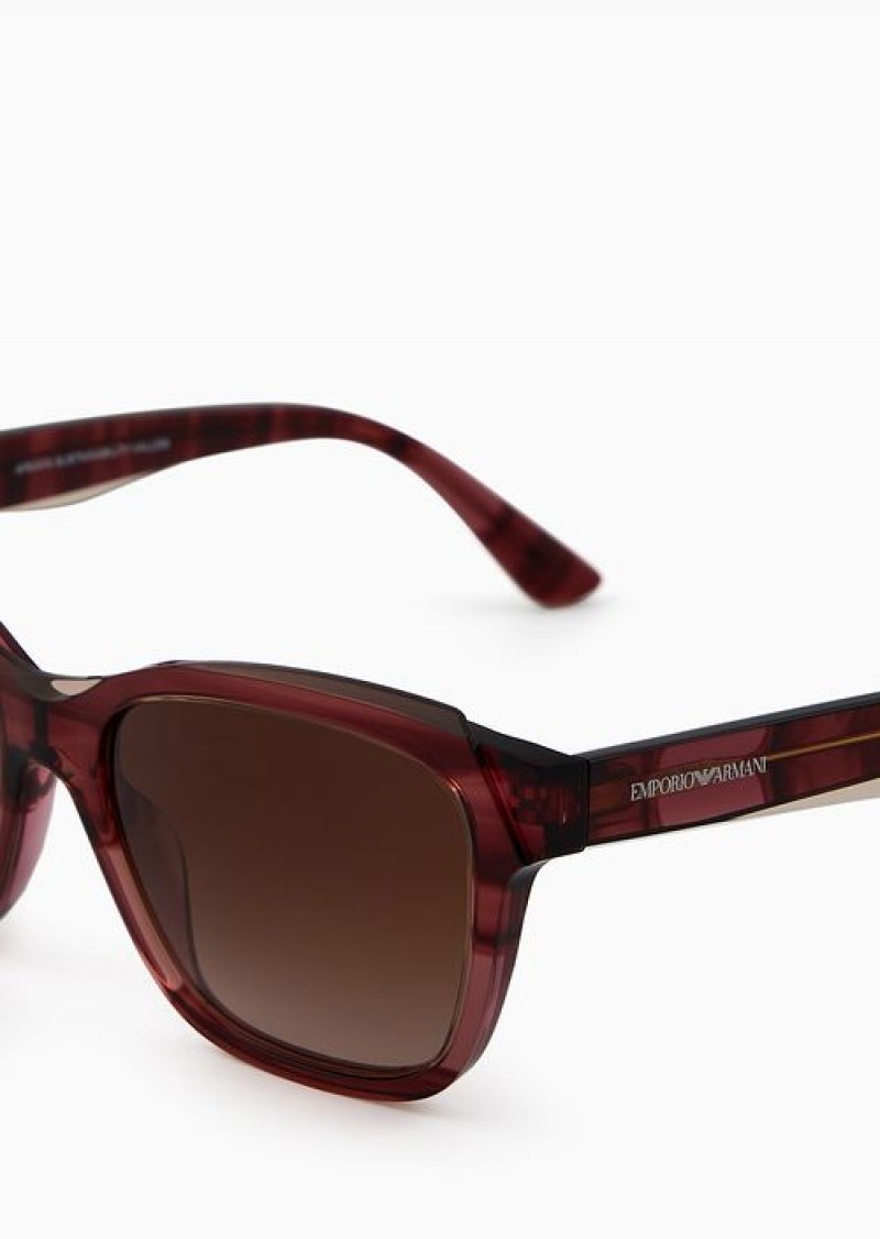 Pattern Emporio Armani Women’s Pillow Sunglasses | EA-SN57721