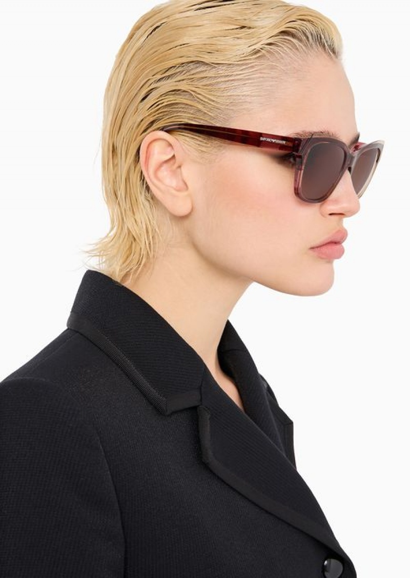 Pattern Emporio Armani Women’s Pillow Sunglasses | EA-SN57721