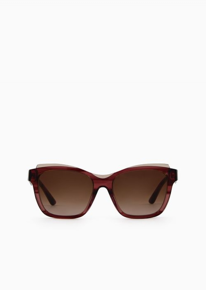 Pattern Emporio Armani Women’s Pillow Sunglasses | EA-SN57721