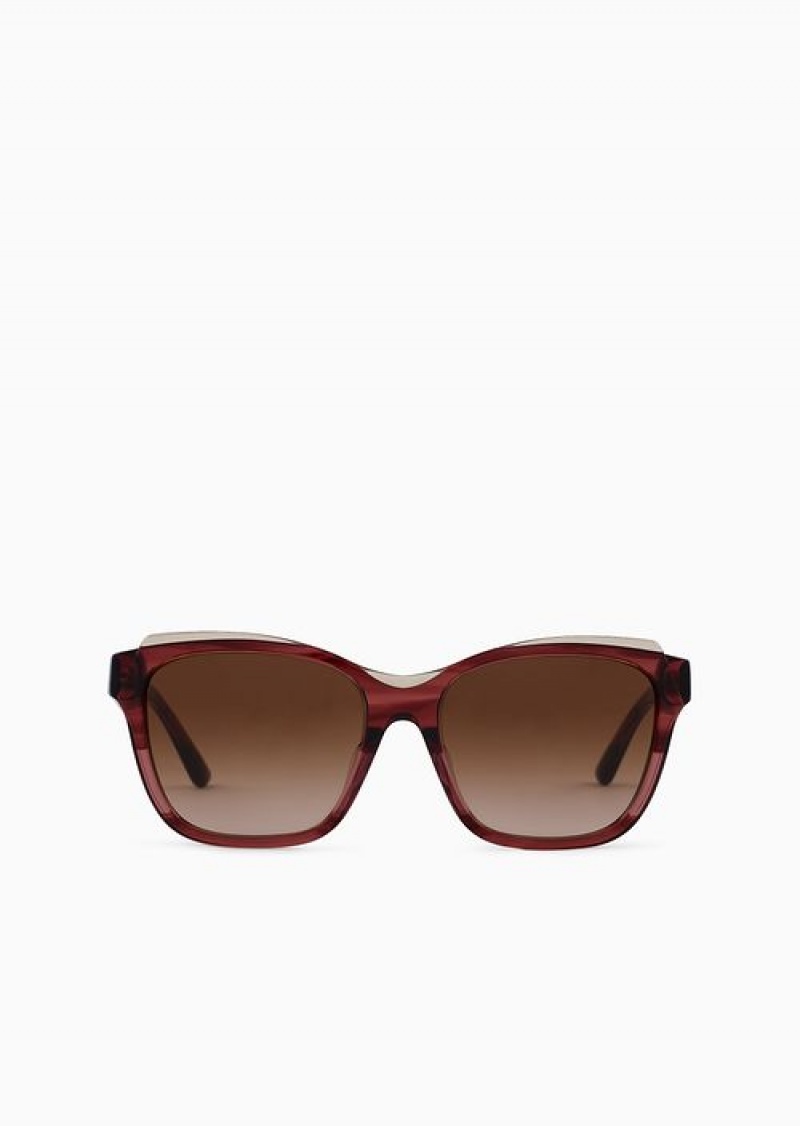 Pattern Emporio Armani Women’s Pillow Sunglasses | EA-SN57725