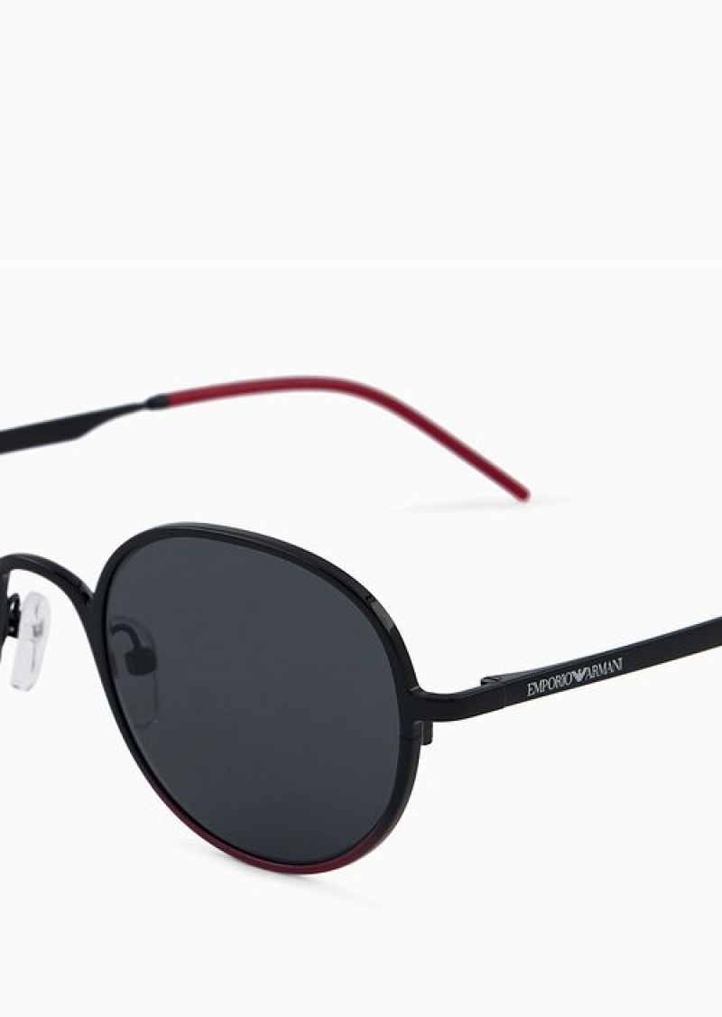 Pattern Emporio Armani Women’s Round Sunglasses | EA-SN57737