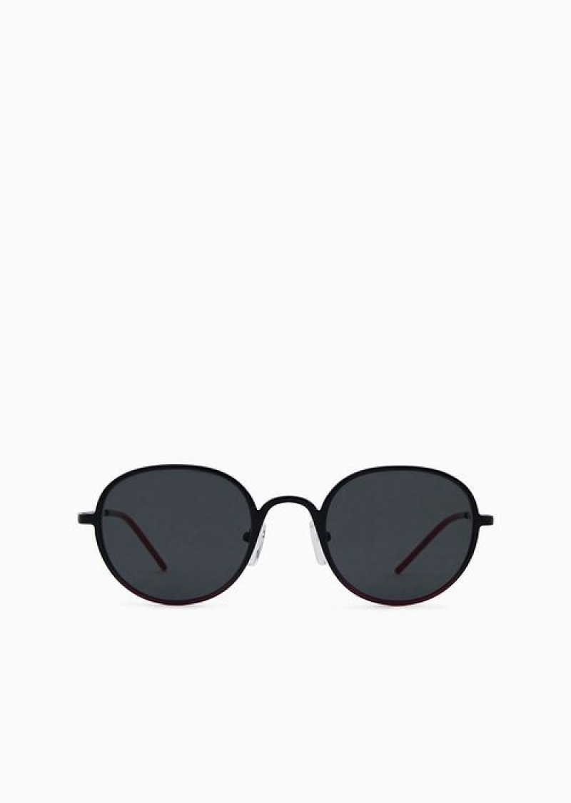 Pattern Emporio Armani Women’s Round Sunglasses | EA-SN57737