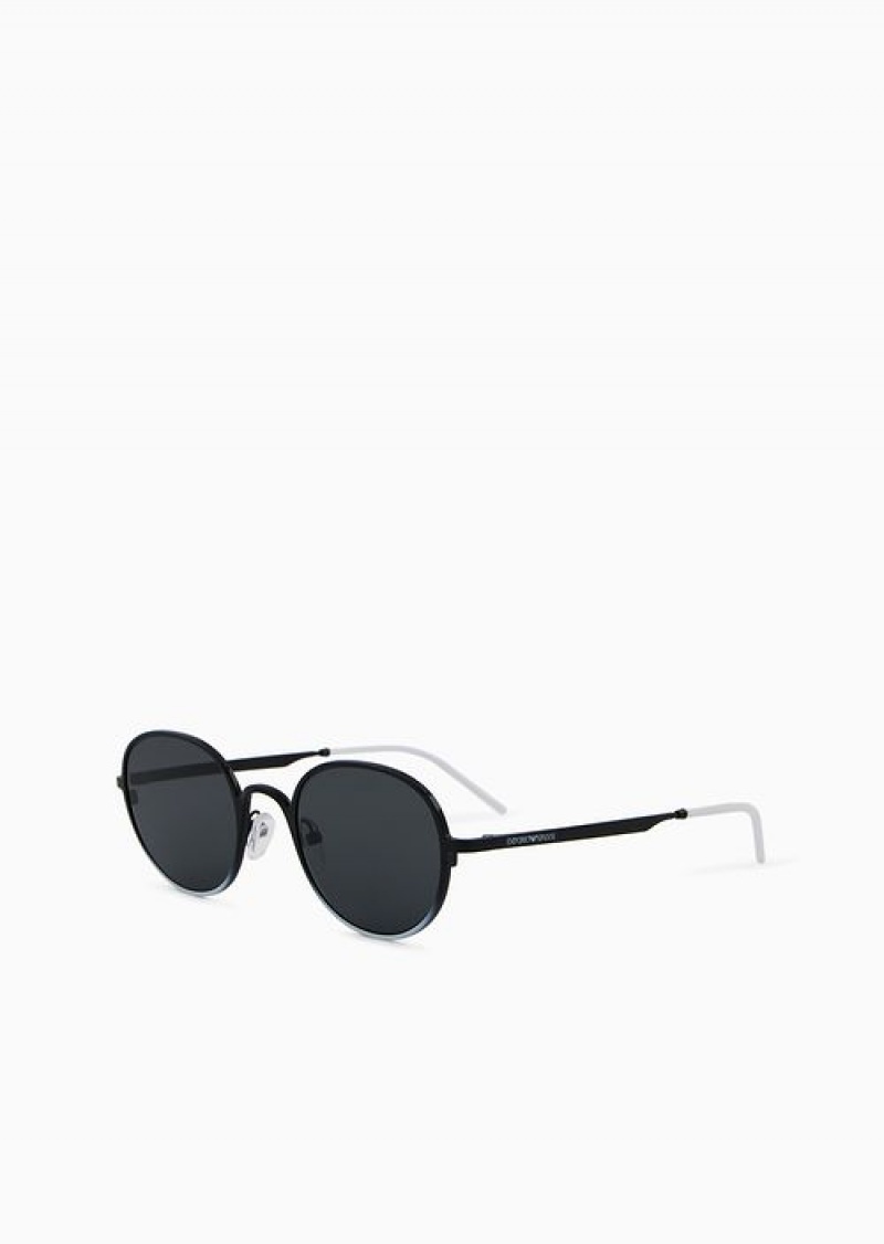 Pattern Emporio Armani Women’s Round Sunglasses | EA-SN57739