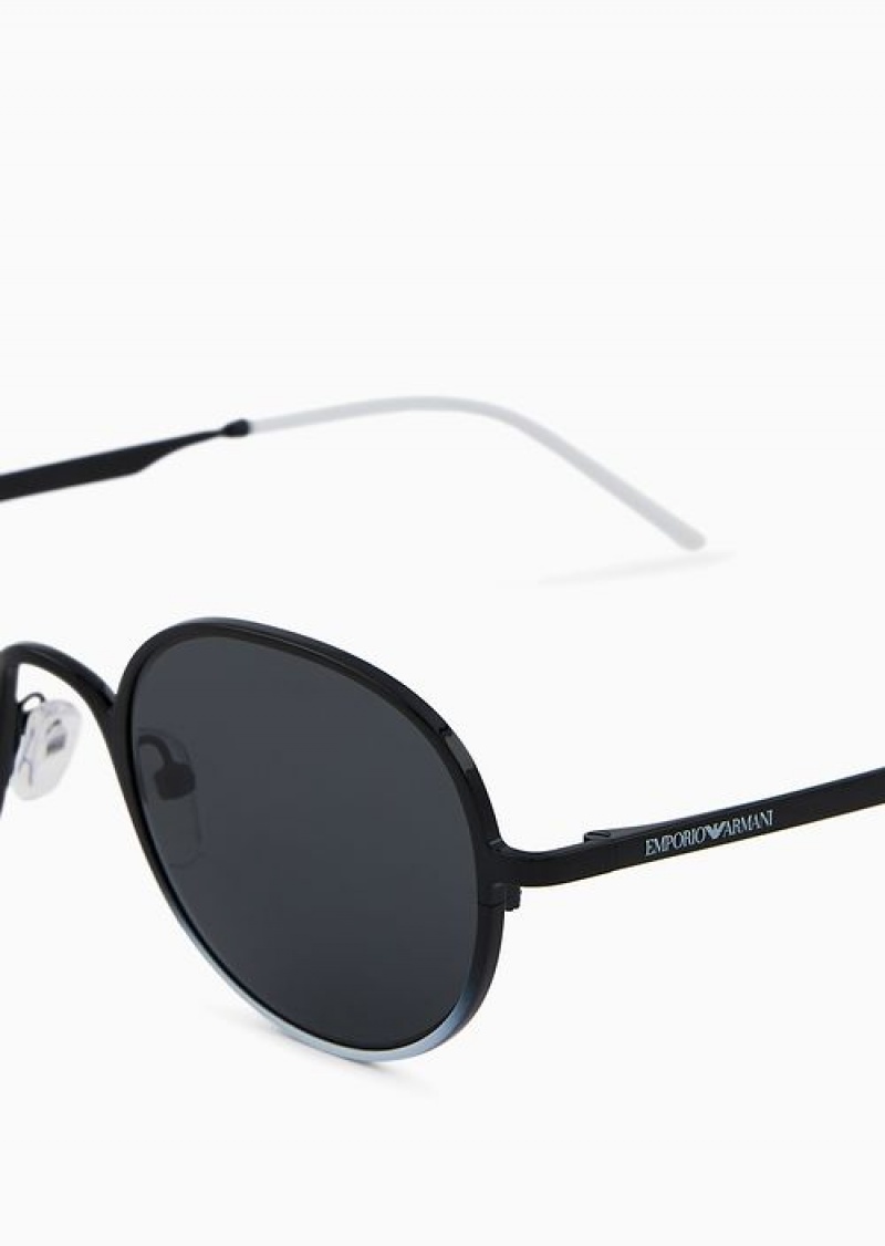 Pattern Emporio Armani Women’s Round Sunglasses | EA-SN57739