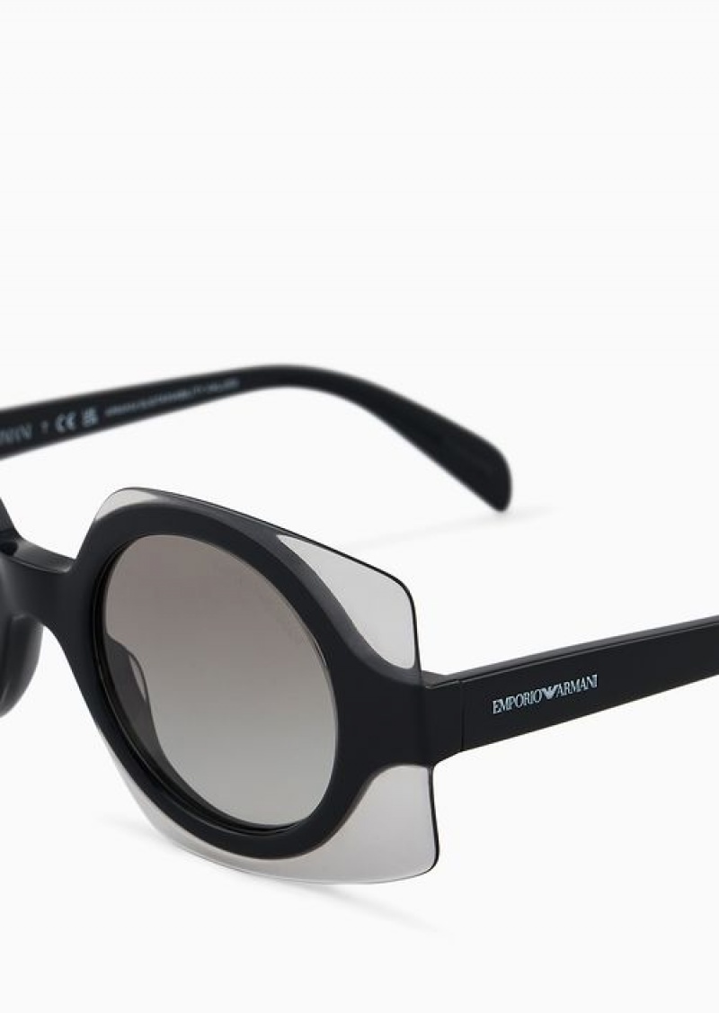 Pattern Emporio Armani Women’s Square Sunglasses | EA-SN57745