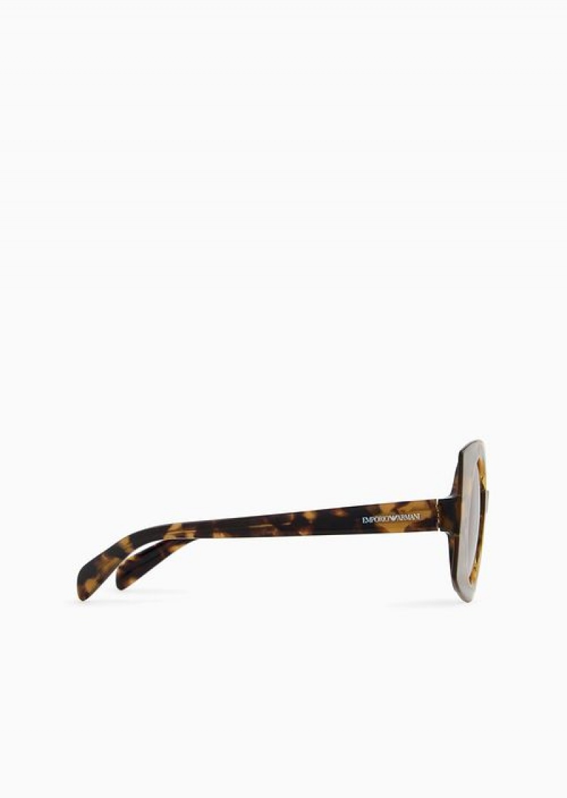 Pattern Emporio Armani Women’s Square Sunglasses | EA-SN57747