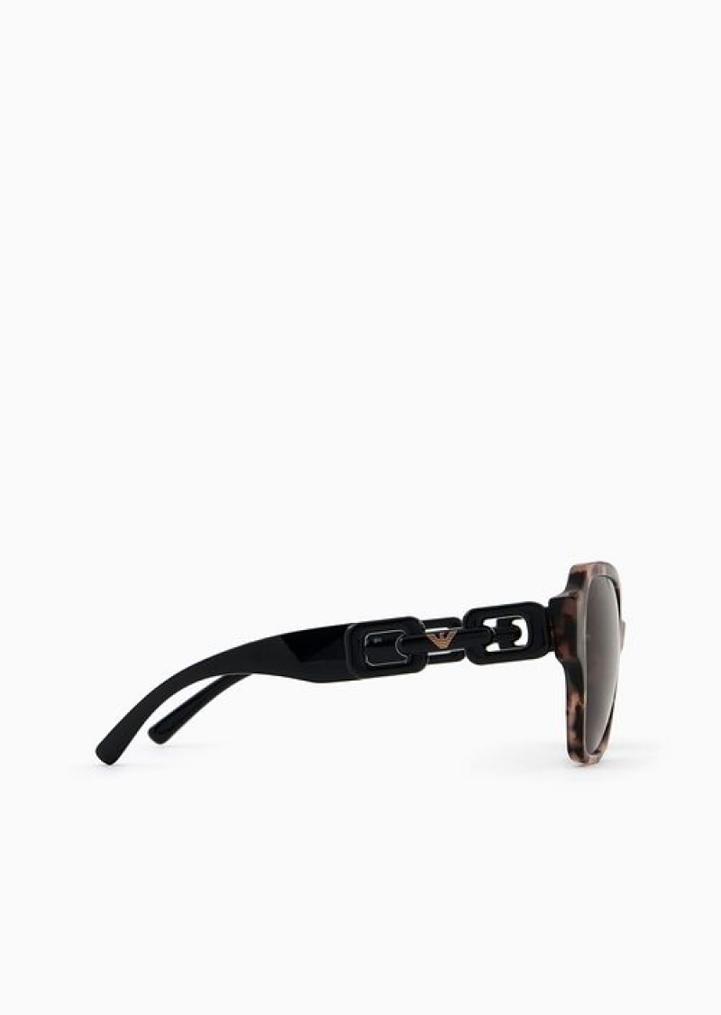 Pattern Emporio Armani Women’s Square Sunglasses | EA-SN57751