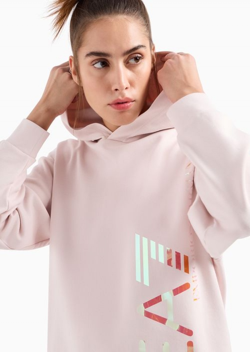 Pink Emporio Armani Hoodies | EA7-SN59588