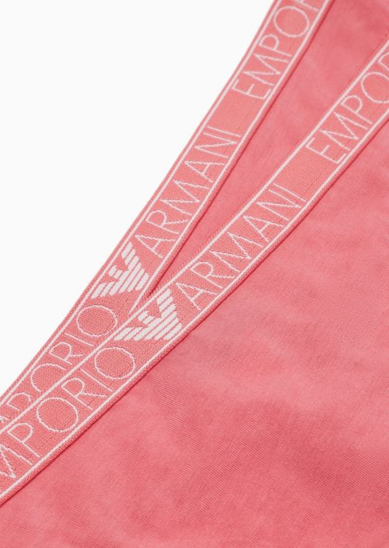 Pink Emporio Armani Thongs | EA-SN56631