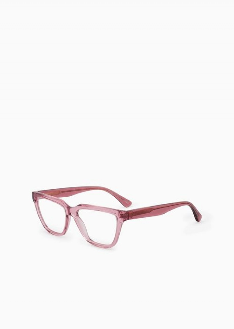 Pink Emporio Armani Women’s Cat-eye Glasses | EA-SN57709